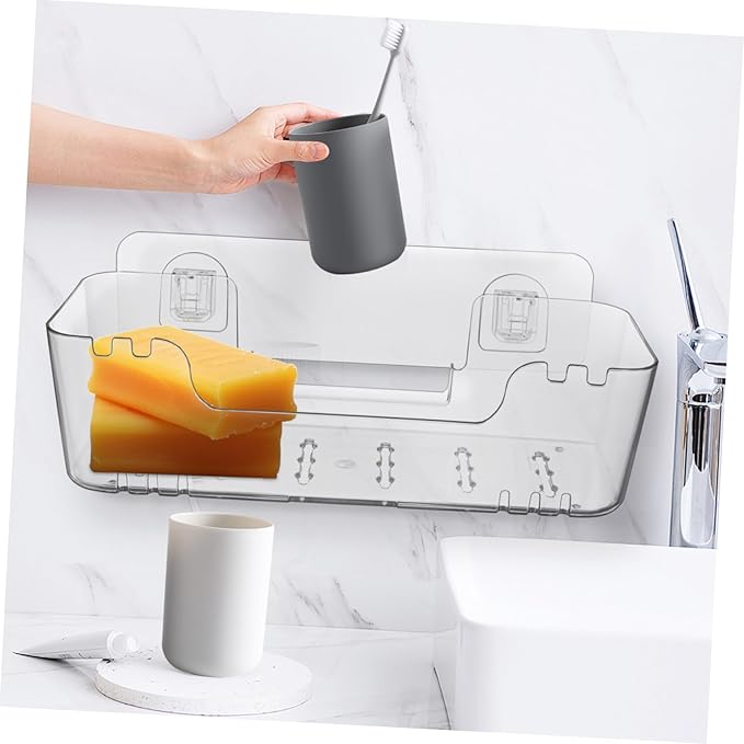 PRETYZOOM 2Pcs Floating Shelves for Bathroom No Drill Wall Storage Holder for Toilet Paper Towels Accessories Organizer for Easy Installation and Use