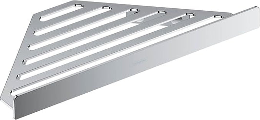 hansgrohe AddStoris Corner Basket in Chrome 1-inch Accessories in Chrome, 41741000