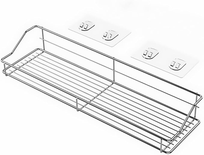 Mobestech Bathroom Shelves Over Toilet Wall-Mounted Storage Shelf Sturdy Rack Bathroom Accessory