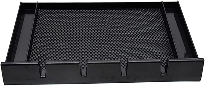 Barber Clipper Tray Organizer, Trimmer, Corded Clippers Holder for Hairdresser, Salon Station Haircut Tools Keeper with Anti-Slip Mat - 15.7" L x 8.9" (Rectangle)