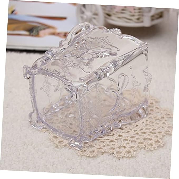 Operitacx Makeup Brush Container Cup Butterfly Decorated Acrylic Brush Holder Elegant and Sturdy Storage