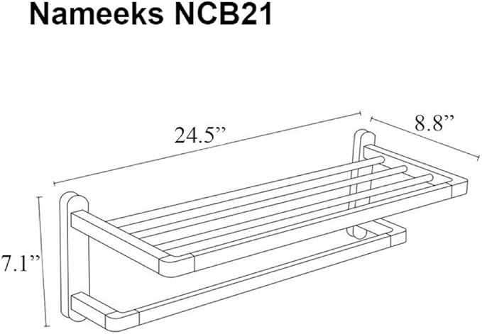 Nameeks NCB21 NCB Train Rack, One Size, Chrome