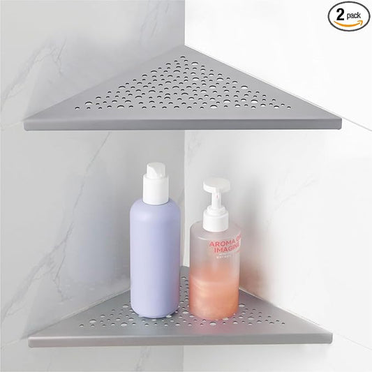 HIDROP Corner Shower Shelf 10" Triangular (Brushed)