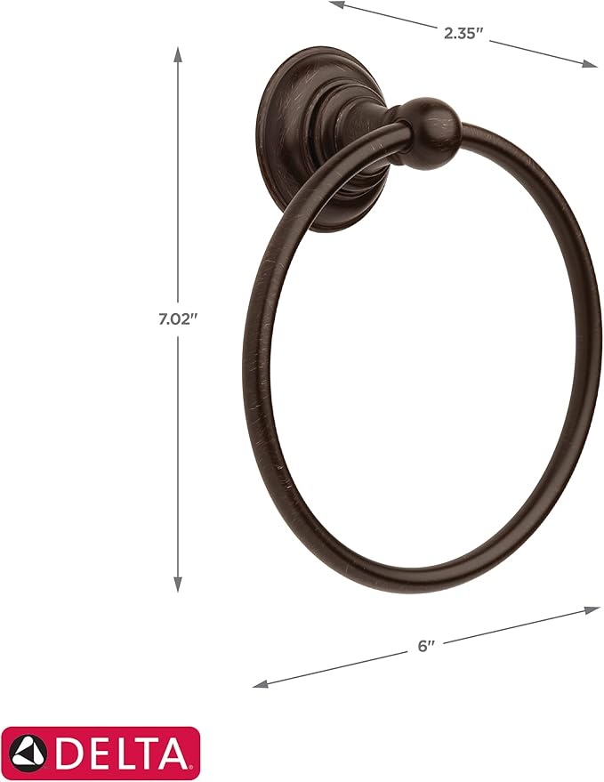 DELTA Providence Adjustable -towel Bar Accessory Set, Venetian Bronze -bathroom -towel Holder, -bathroom Accessories, PRO63-VBR
