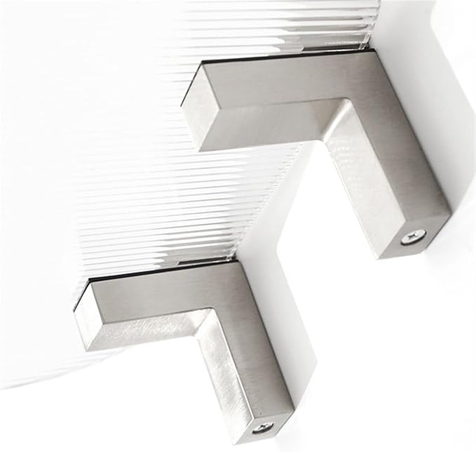 Bathroom Shelves , Acrylic Floating Shelves for Wall, Clear Acrylic Display Shelf, Wall Decoration & Storage Shelf for Living Room, Bathroom, Bedroom, Kitchen ,Wall Mounted Storage Rack(Clear,Small)