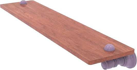 Allied Brass CL-1-22-IRW-LVN Carolina Collection 22 Inch Wood Shelf, Lavender