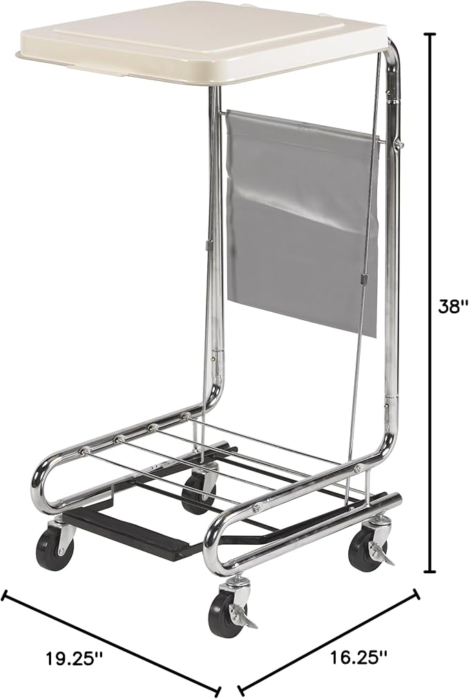 Drive Medical 13070 Alloy Steel Hamper Stand, Chrome