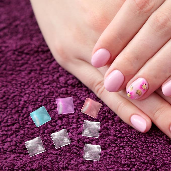 Mipcase Nail Color Display Stand 100Pcs Glass Nail Tip Cards for Art Polish Book Color Beads Display Tool