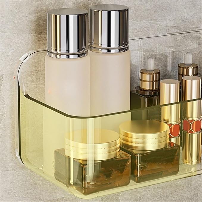 Wall Mounted Storage Organizers Wall Mounted Storage Shelf Adhesive Organizers Holder for Various Flat Surfaces Bathroom Shelf