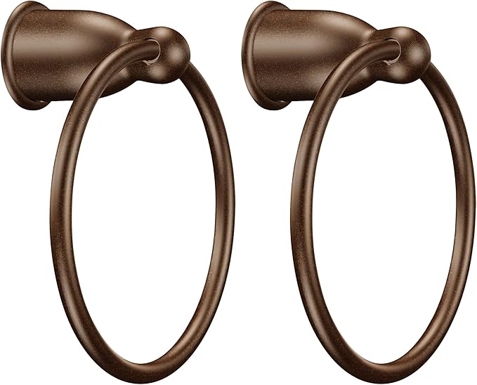 Moen YB8086OWB Mason Hand-Towel Ring, Old World Bronze (Pack of 2)