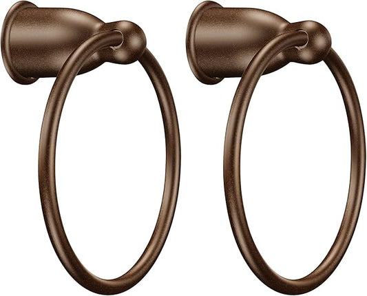Moen YB8086OWB Mason Hand-Towel Ring, Old World Bronze (Pack of 2)
