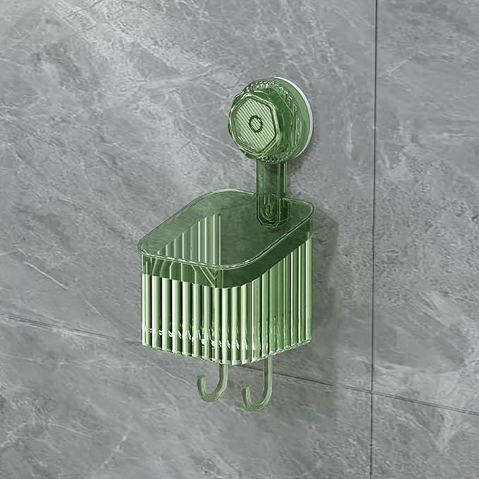 Powerful Suction Cup Bathroom Shelf Wall Mounted Rack Storage Basket Makeup Tool Stand