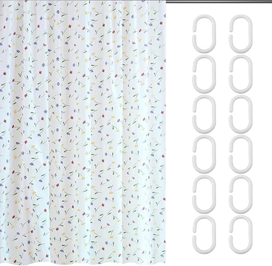 Pilarmuture Waterproof Fabric Shower Curtain for Bathroom Home Decor Quick Dry and Lightweight Easy Install Extra Long Shower Curtain Print(Color:7 Styles for Choosing)