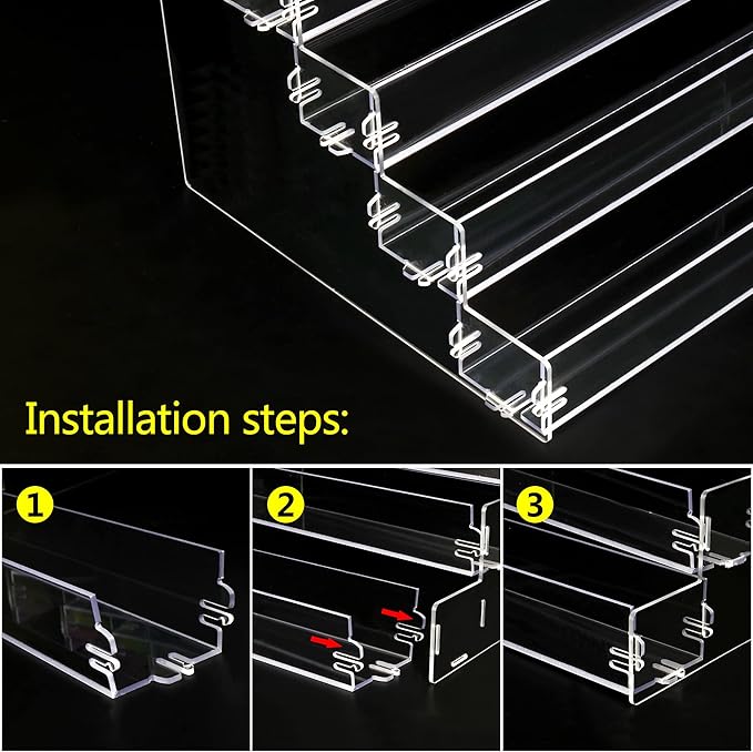 Sunglasses Organizer Countertop Stand, 5 Tier Sunglass Holder Display Rack, Nail Polish Organizer Acrylic Display Stand, Assembly Required