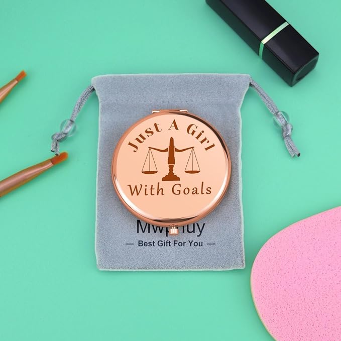 Lawyer Gifts for Women Compact Makeup Mirror Thank You Gift for Lawyers Law School Gifts Lawyer Student Gift Appreciation Folding Makeup Mirror Birthday Graduation Retirement