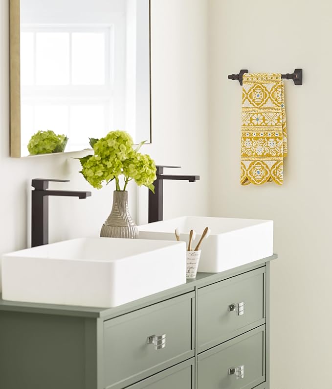 Amerock Davenport Oil-Rubbed Bronze 9 inch (229mm) Towel Bar, BH36055ORB
