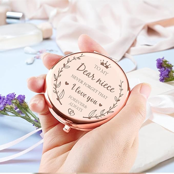 Compact Mirror - Niece Gifts from Aunt, Birthday &, Auntie's