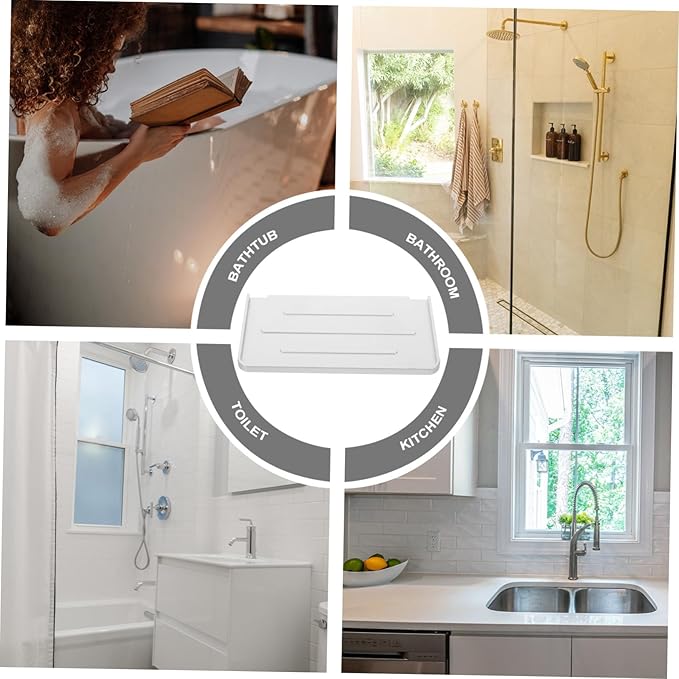 Bathroom Decor Wall Hanging Shelf Holder Wall Mount No Punch Rack Bathroom Shelf Organizer