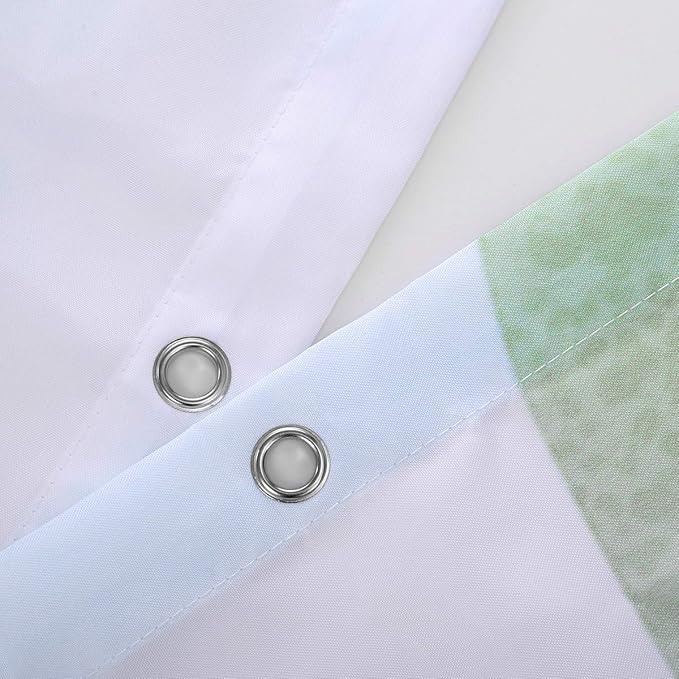 Modern Design Colorful Circles and Fireworks Fabric Shower Curtains Marandi Color Bathroom Décor Nude
