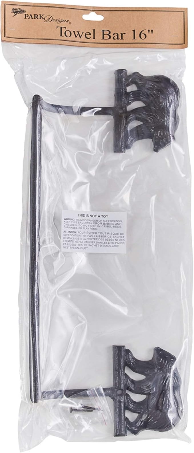 Park Designs Cast Bear Towel Bar - 16"