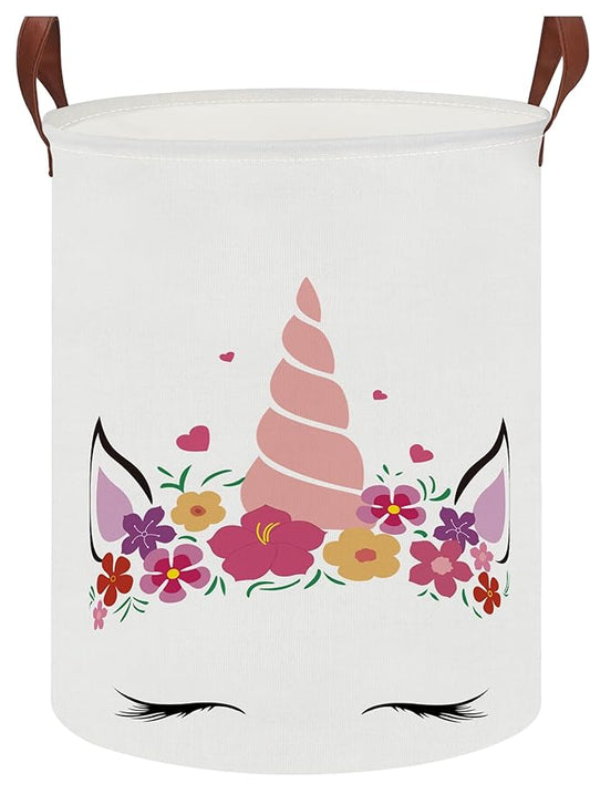 NTAOHAMPER Laundry Hamper,Laundry Basket,Baby Nursery Hamper,Waterproof Storage Bin,Clothes Organizer Basket,Room Decor(Unicon)