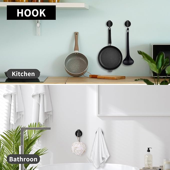 10 Piece Matte Black Bathroom Hardware Set -Include23.6&12inch Bathroom Towel bar,Towel Ring,Toilet Paper Holder, Towel Hook,2 Pack 5 Piece Bathroom Accessories Set Stainless Steel Wall Mounted