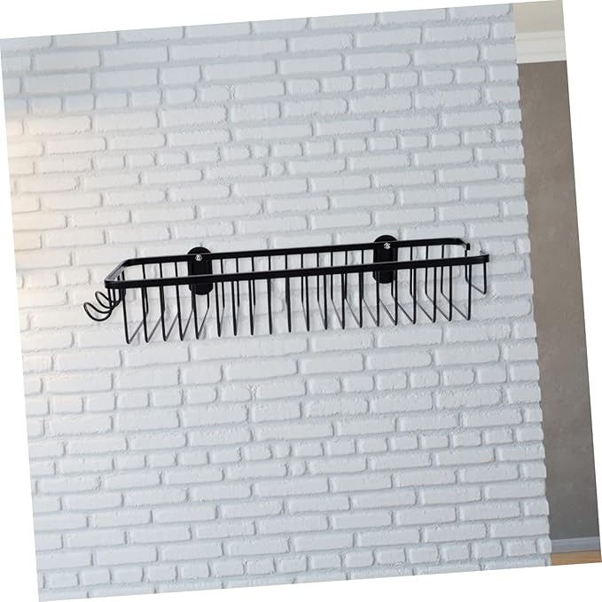 1Pc Wall Mounted Storage Rack No Drill Shelf for Bathroom Kitchen Stylish Organizer for Shampoo Toiletries Functional Design Easy Installation