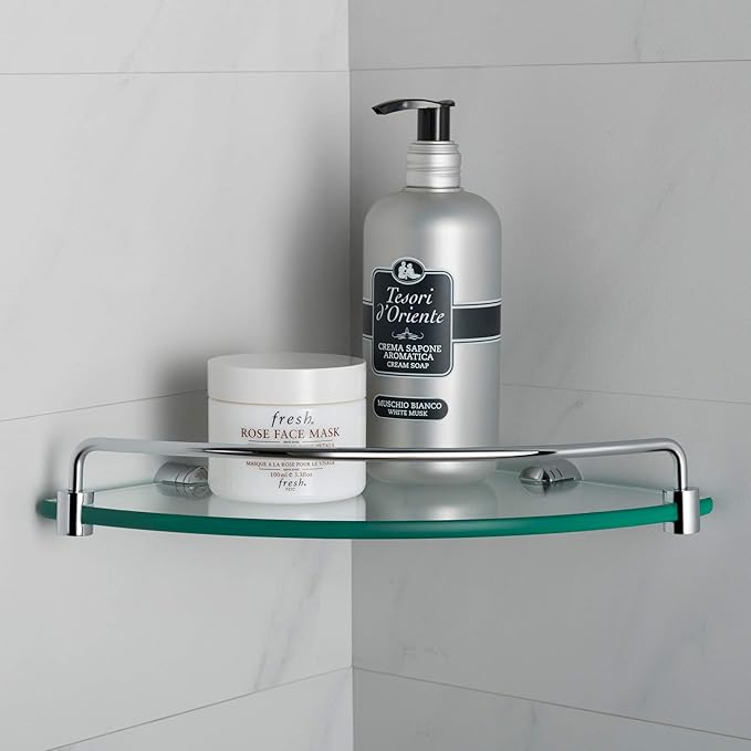 Kraus Elie Corner Bathroom Shelf, Chrome Finish, KEA-18846CH