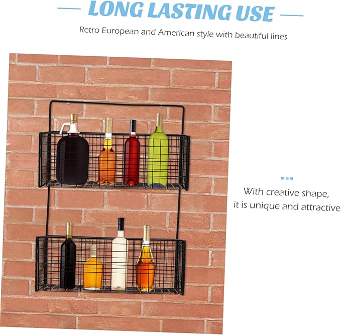 ABOOFAN Floating Shelves Bathroom Wall Mount Storage Draining Rack Multi-Function Shelf Black Decor