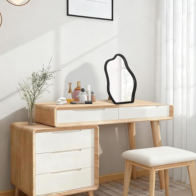 Table Desk Countertop Mirror Vanity Makeup Mirrors for Living Room Bedroom Birthday Gifts for Office Desk Room Decor High Definition 14" L x 10" W Small