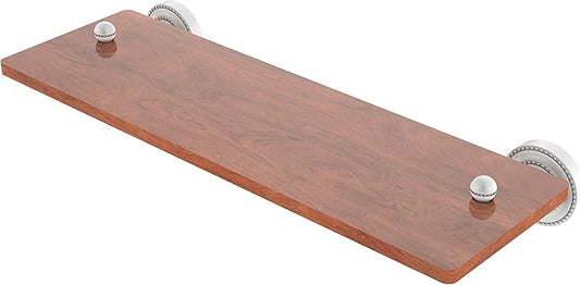 Allied Brass DT-1-16-IRW Dottingham Collection 16 Inch Solid IPE Ironwood Wood Shelf, Matte White