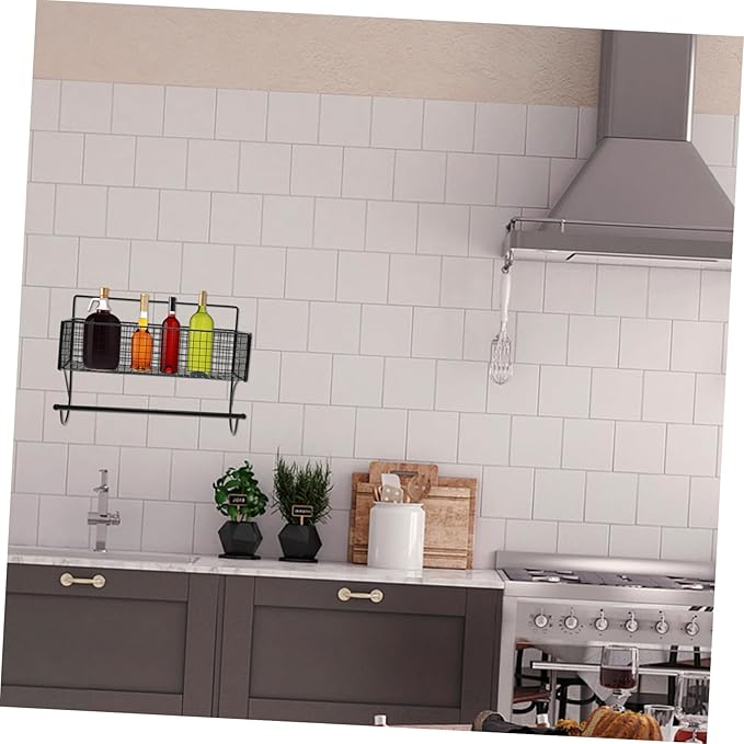 Holibanna Toilet Storage Rack Kitchen Storage Shelf Bathroom Shelving Wall-Mounted Rack Floating Shelves