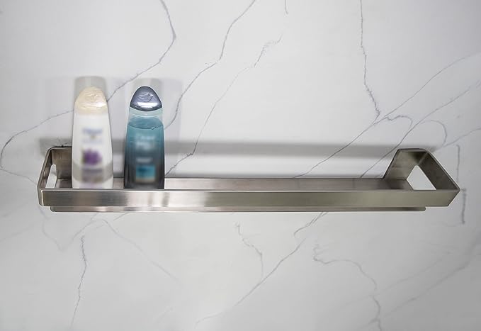 Transolid JGBS30-BS Jocelyn 30-in Grab Bar Shelf, Brushed Stainless