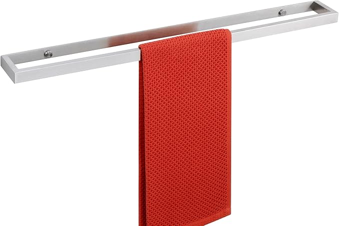 Alise Bath Towel Bar,Wall Mount 24 Inch Towel Holder,Towel Racks for Bathroom, Towel Rail for Lavatory,SUS304 Stainless Steel Hand Towel Hanger,Brushed Finish