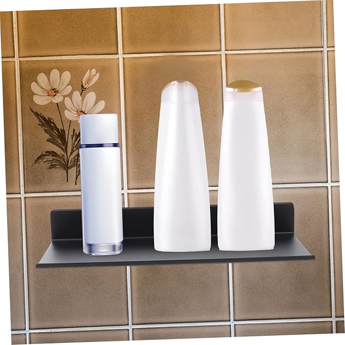 Cabilock Bathroom Wall Hanging Storage Shelf Aluminum Organizer for Sundries Towels and Toiletries Easy Installation Design Space-Saving for Home and Office Use