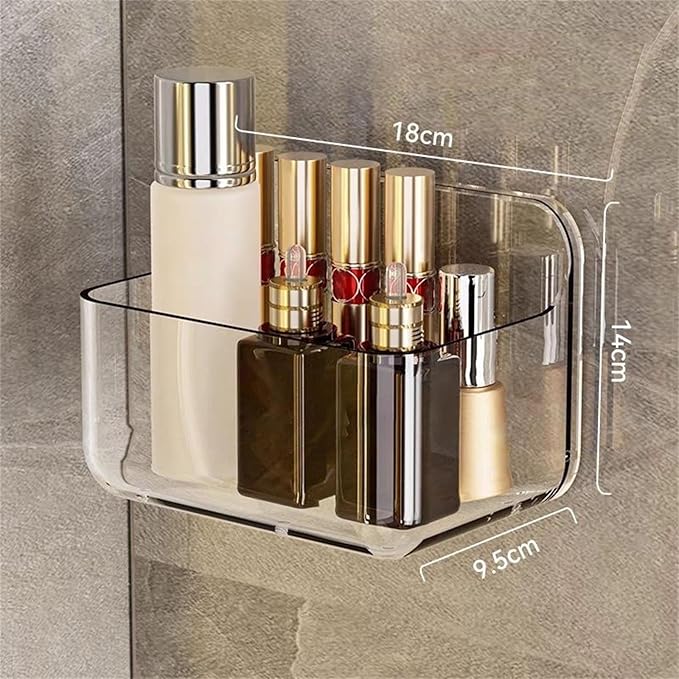 Wall Mounted Storage Organizers Wall Mounted Storage Shelf Adhesive Organizers Holder for Various Flat Surfaces Bathroom Shelf