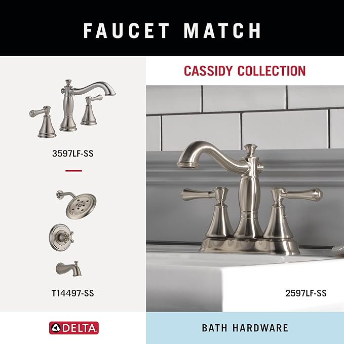 DELTA FAUCET 79724-SS Cassidy 24-in Wall Mount Towel Bar Bath Hardware Accessory in Stainless Steel