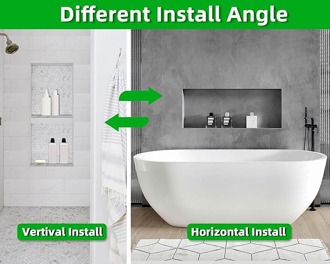 Shower Niche Insert Tile Ready,Niche for Shower Wall,Waterproof Tile Ready Showers Niches Recessed Box Shelf for Showers Bathroom Remodel/Soap Storage,Inner Size 30"x12",Outer Size 34”x16”,Depth 4”