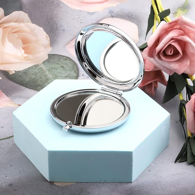 Zuo Bao Inspired Gift Housewife Makeup Mirror Sorry I'm Late I was in Compact Mirror Gift for Mother Girlfriend （Sorry I'm Late）
