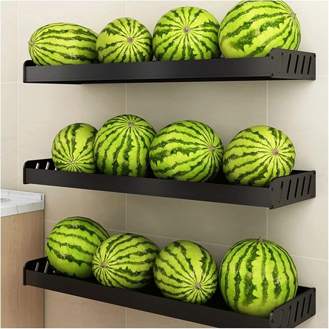 Bathroom Shelf, Toilet Storage Rack Single Layer Metal Toiletries Kitchen Wall Mounted Seasoning No Punching(60)