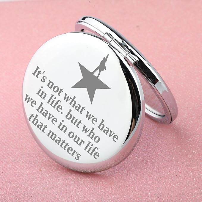 WUSUANED Musical Star Makeup Mirror Musical Lover Gift Theatre Inspired Mirror Drama Lover Gift (Drama Star Mirror S)