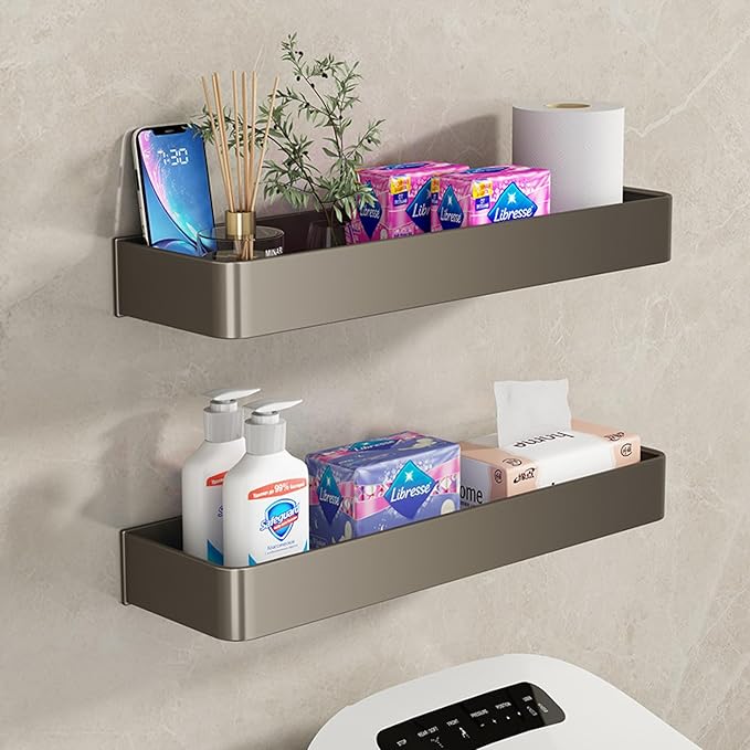 Bathroom Shelf, Washstand, Toilet, Toilet, Balcony Storage, Single Floor 30cm with Hook
