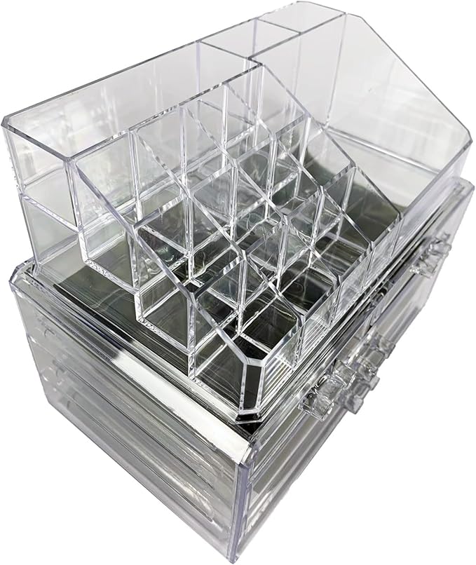 tempo di saldi Transparent Organiser for Cosmetic Accessories, Ideal for Make Up Products