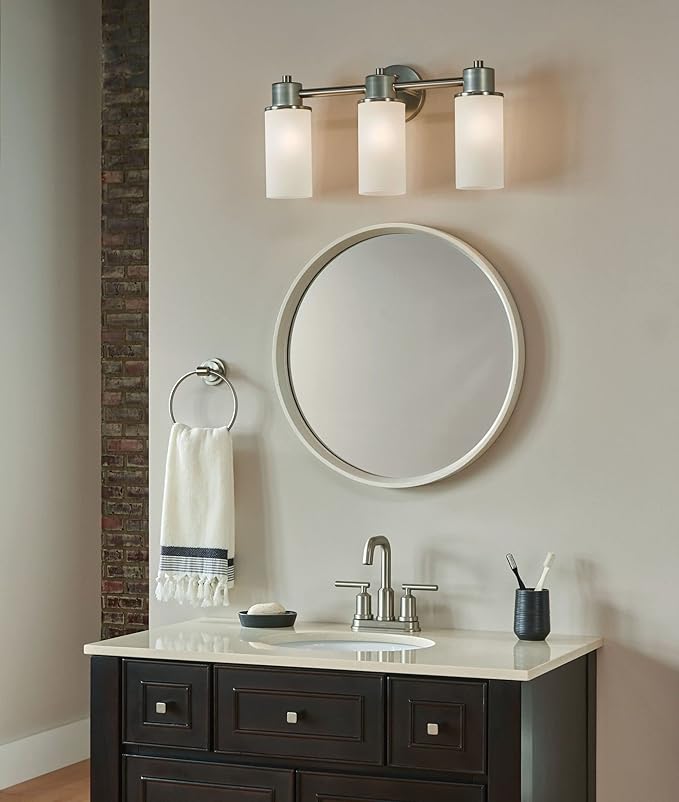 Moen DN0786BN Iso Bathroom Hand Towel Ring, Brushed Nickel (Pack of 3)