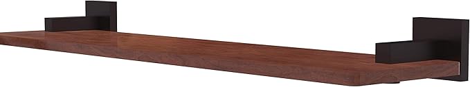 Allied Brass MT-1-22-IRW Montero Collection 22 Inch Solid IPE Ironwood Wood Shelf, Antique Bronze
