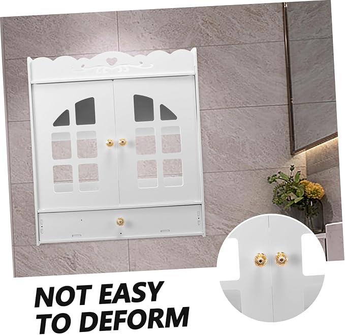 Bathroom Shelves Wall Mounted Restroom Organizer Wall Mount Cabinet for Bathroom Supplies