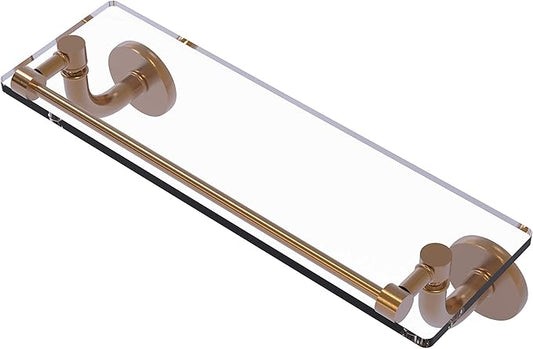 Allied Brass RM-1-16-GAL Remi Collection 16 Inch Vanity Gallery Rail Glass Shelf, Brushed Bronze