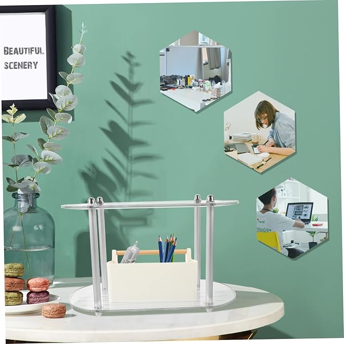 Detachable Rack for Desktop Simple Style Organizer for Toiletries Cosmetics and Home Supplies Space-Saving Display Shelf for Bathroom and Bedroom