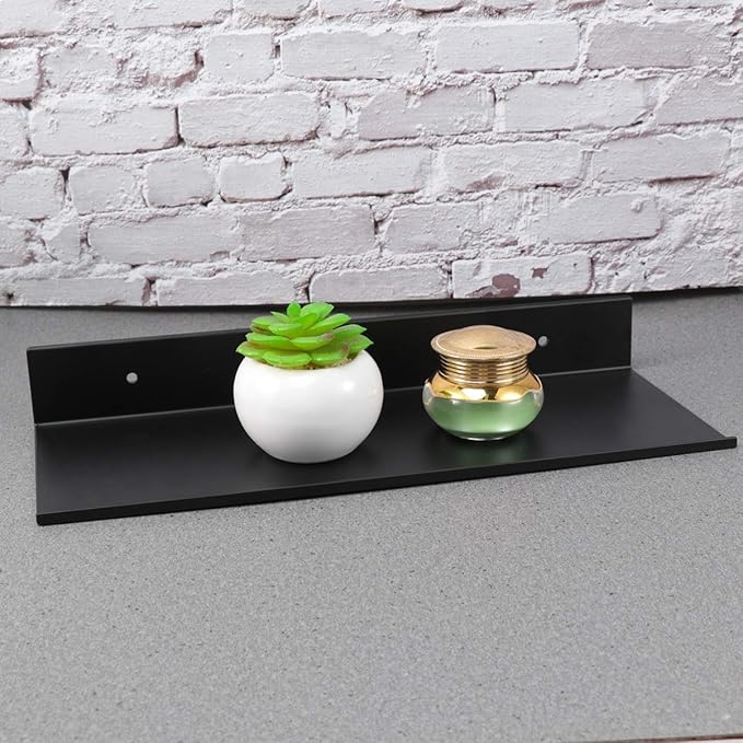 Cabilock Mount Storage Rack Rustproof Floating Shelves Space-Saving Bathroom Shelf