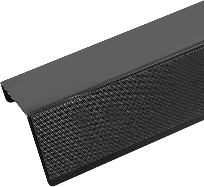 Wall Picture Shelf, 16.93 x 2.36 Inches Carbon Steel Bathroom Shelf with Strong Load Bearing, No Drilling Installation, for Modern Scandinavian Industrial Bathroom Storage (Black)